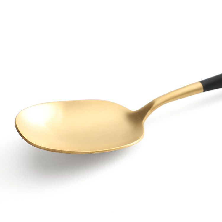 クチポール（Cutipol） ナウ/NAU ディナースプーン ブラックマットゴールド
