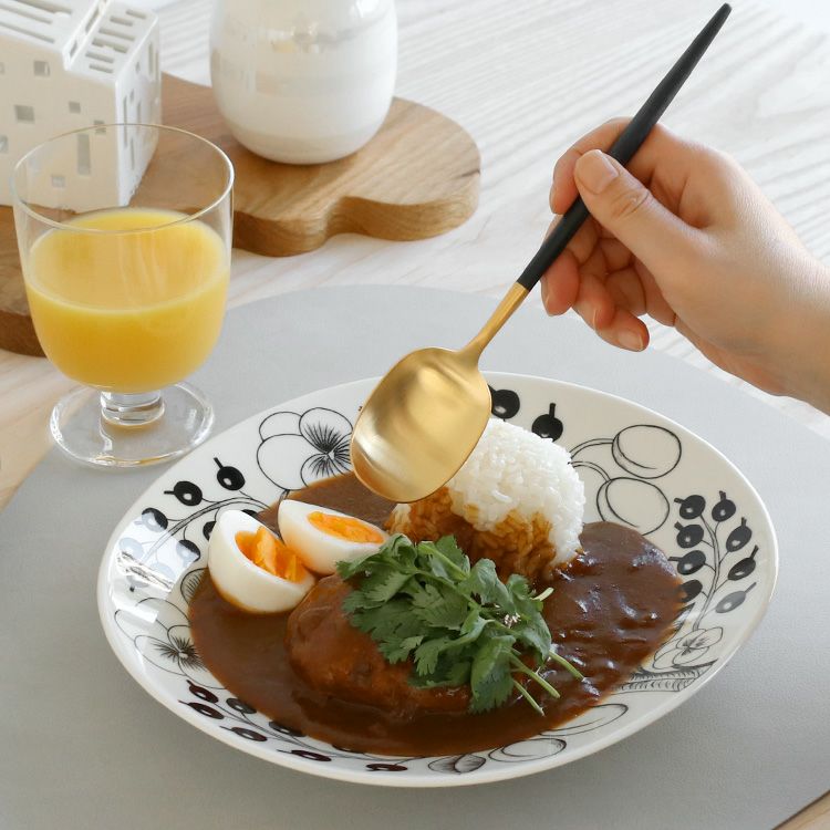 クチポール（Cutipol） ナウ/NAU ディナースプーン ブラックマットゴールド