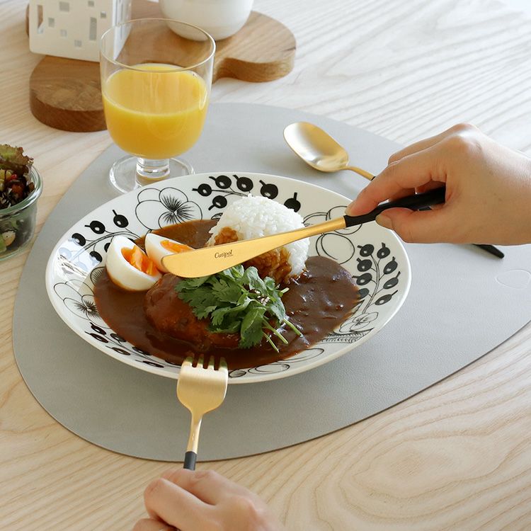 クチポール（Cutipol） ナウ/NAU ディナー3点セット ブラックマットゴールド