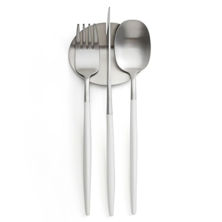 クチポール（Cutipol） ナウ/NAU ディナー3点＆カトラリーレスト1点 ホワイト