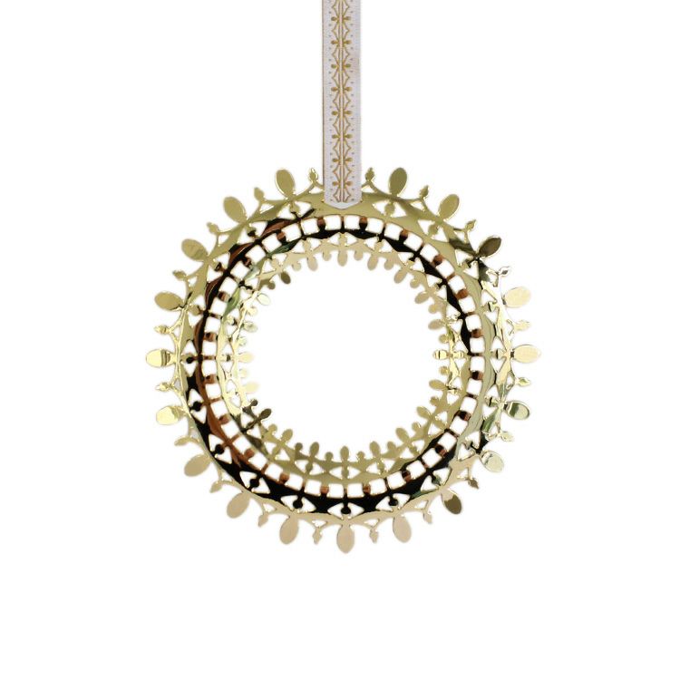 ビヨン・ヴィンブラッド（BJORN WIINBLAD） クリスマスリース 7cm ゴールド