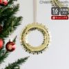 ビヨン・ヴィンブラッド（BJORN WIINBLAD） クリスマスリース 16cm ゴールド