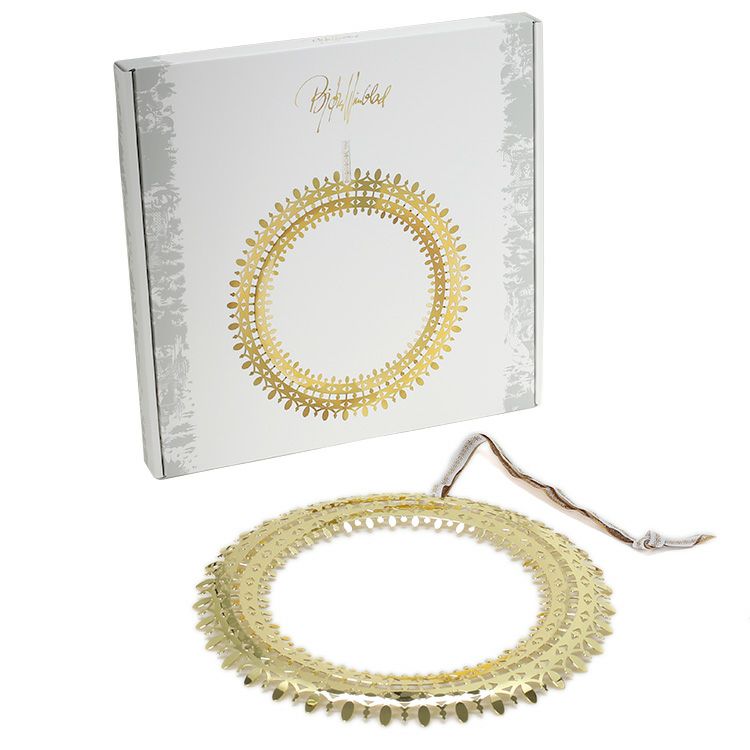 ビヨン・ヴィンブラッド（BJORN WIINBLAD） クリスマスリース 25cm ゴールド