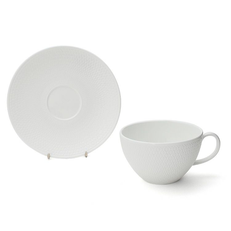 ウェッジウッド（WEDGWOOD） ジオ/Gio ティーカップ＆ソーサー 340mｌ ホワイト