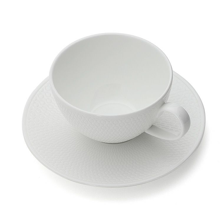 ウェッジウッド（WEDGWOOD） ジオ/Gio ティーカップ＆ソーサー 340mｌ ホワイト