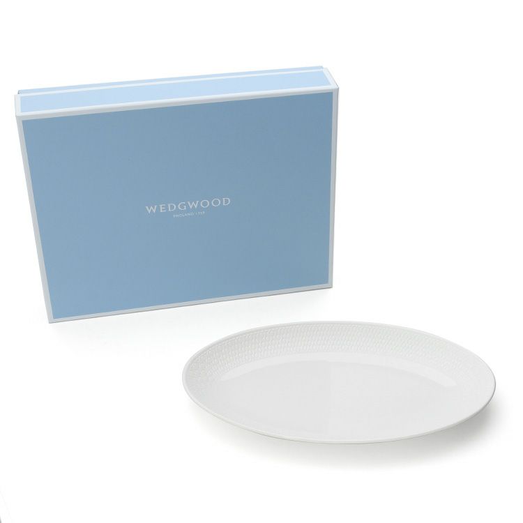 ウェッジウッド（WEDGWOOD） ジオ/Gio オーバルディッシュプレート 26cm ホワイト