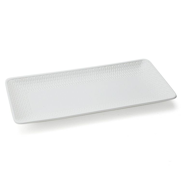 ウェッジウッド（WEDGWOOD） ジオ/Gio ロングトレイ 21cm ホワイト