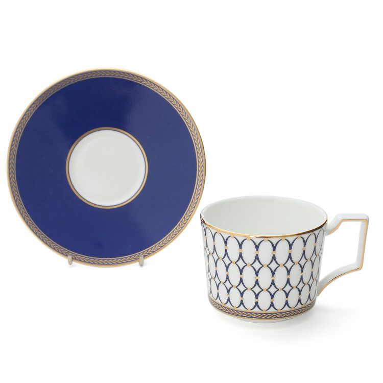 ウェッジウッド（WEDGWOOD） ルネッサンス ティーカップ＆ソーサー 250mｌ ブルー