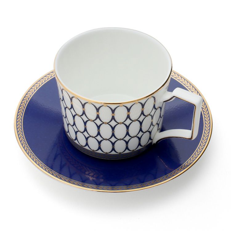 ウェッジウッド（WEDGWOOD） ルネッサンス ティーカップ＆ソーサー 250mｌ ブルー