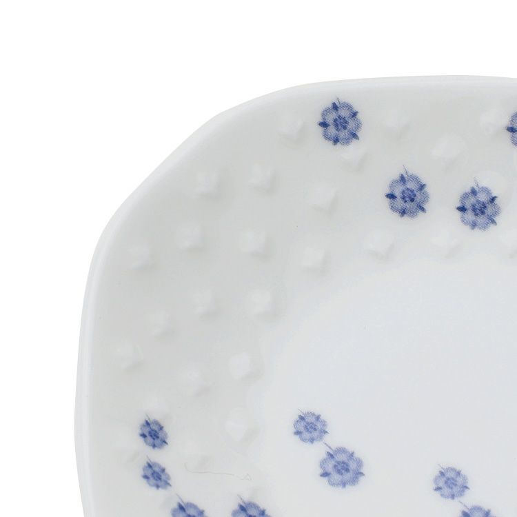 ウェッジウッド（WEDGWOOD） ストロベリーブルームインディゴ ソイディッシュ 5枚セット 9cm ホワイト