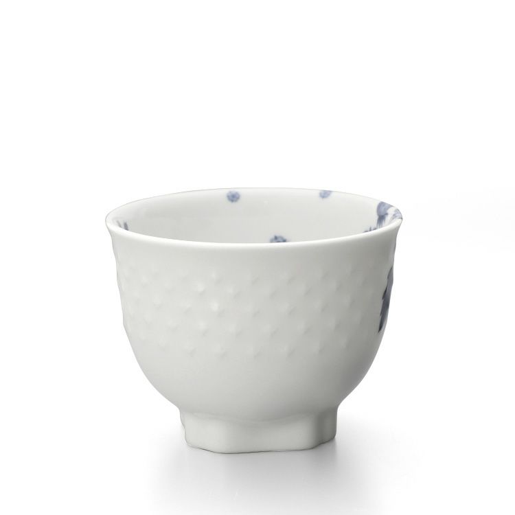 ウェッジウッド（WEDGWOOD） ストロベリーブルームインディゴ ジャパニーズティーカップ 200ml ホワイト