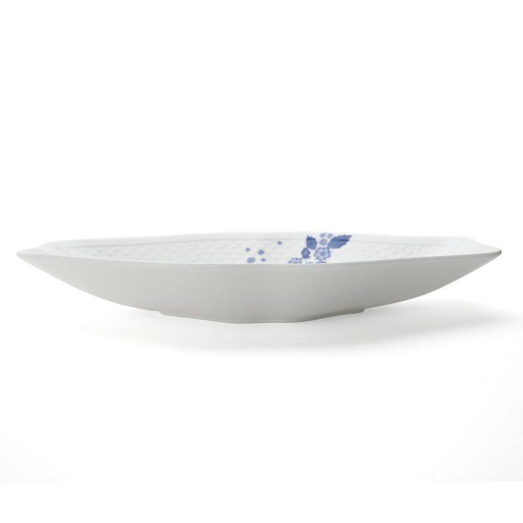 ウェッジウッド（WEDGWOOD） ストロベリーブルームインディゴ マルチディッシュ 31ｃｍ ホワイト