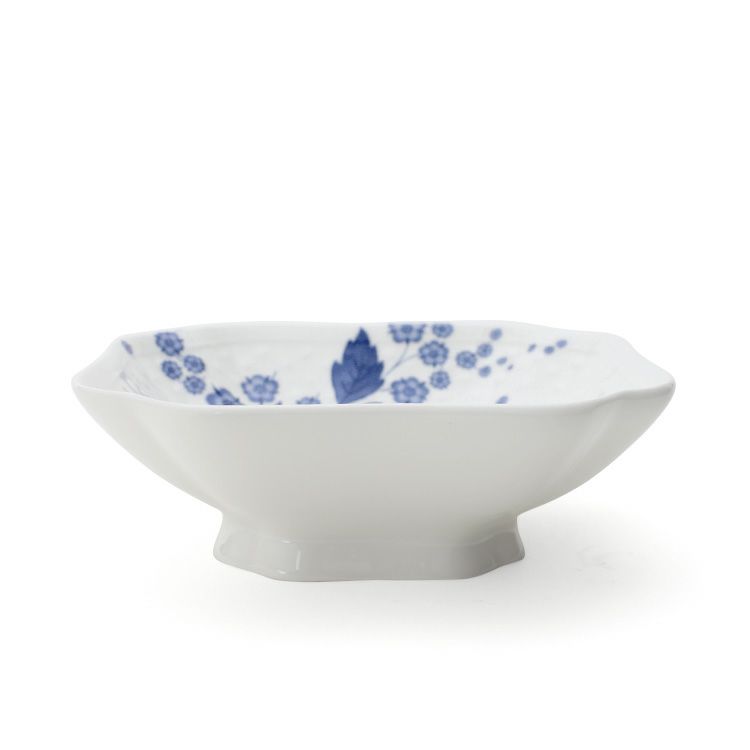 ウェッジウッド（WEDGWOOD） ストロベリーブルームインディゴ スモールボウル ホワイト