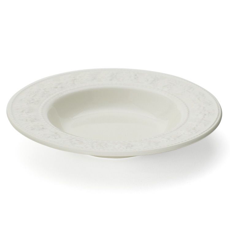 ウェッジウッド（WEDGWOOD） フェスティビティ/FESTIVITY スーププレート 23cm アイボリー