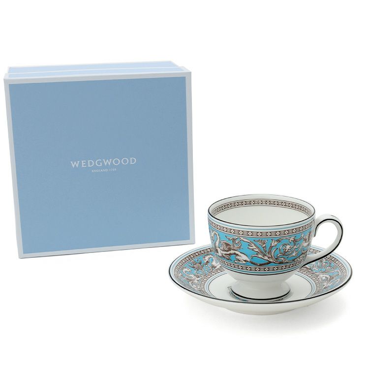 ウェッジウッド（WEDGWOOD） フロレンティーン/Florentine ティー&コーヒー(兼用)カップ&ソーサー リー