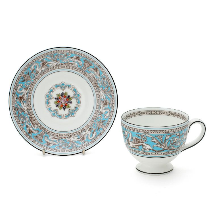 ウェッジウッド（WEDGWOOD） フロレンティーン/Florentine ティー&コーヒー(兼用)カップ&ソーサー リー