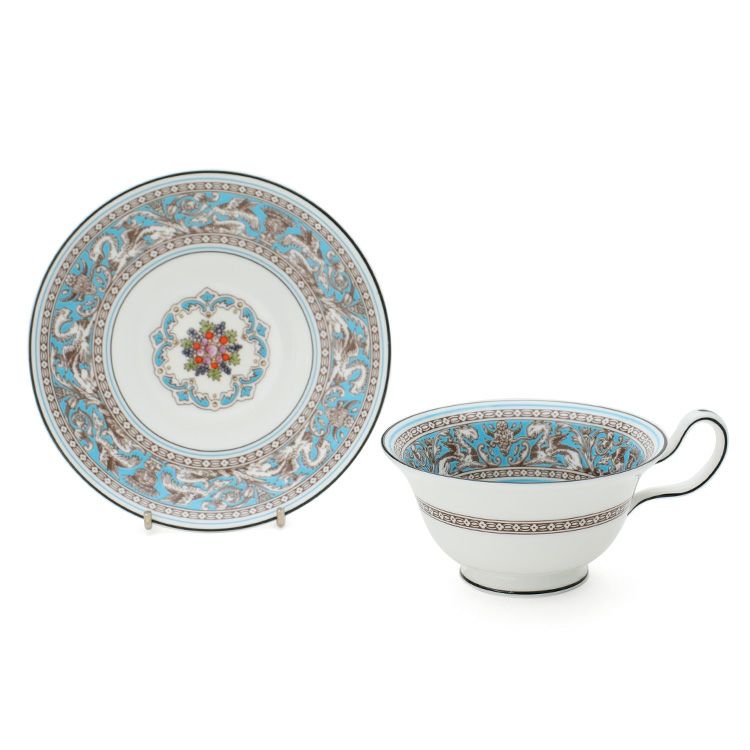 ウェッジウッド（WEDGWOOD） フロレンティーン/Florentine ティーカップ&ソーサー ピオニー