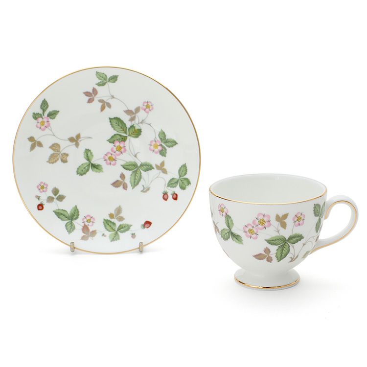 ウェッジウッド（WEDGWOOD） ワイルドストロベリー/Wild Strawberry ティー&コーヒーカップ&ソーサー