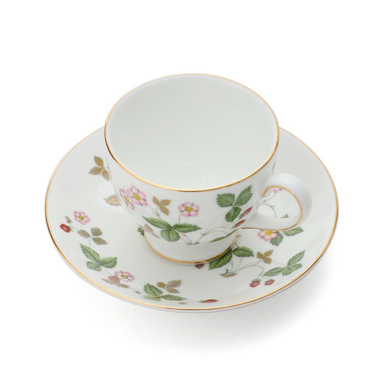 ウェッジウッド（WEDGWOOD） ワイルドストロベリー/Wild Strawberry ティー&コーヒーカップ&ソーサー
