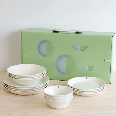 イッタラ（iittala） ティーマ/Teema 16点 スターターセット 箱入(プレート21cm×4/プレート26cm×4/ボウル15×4/ボウル21cm×4) ホワイト