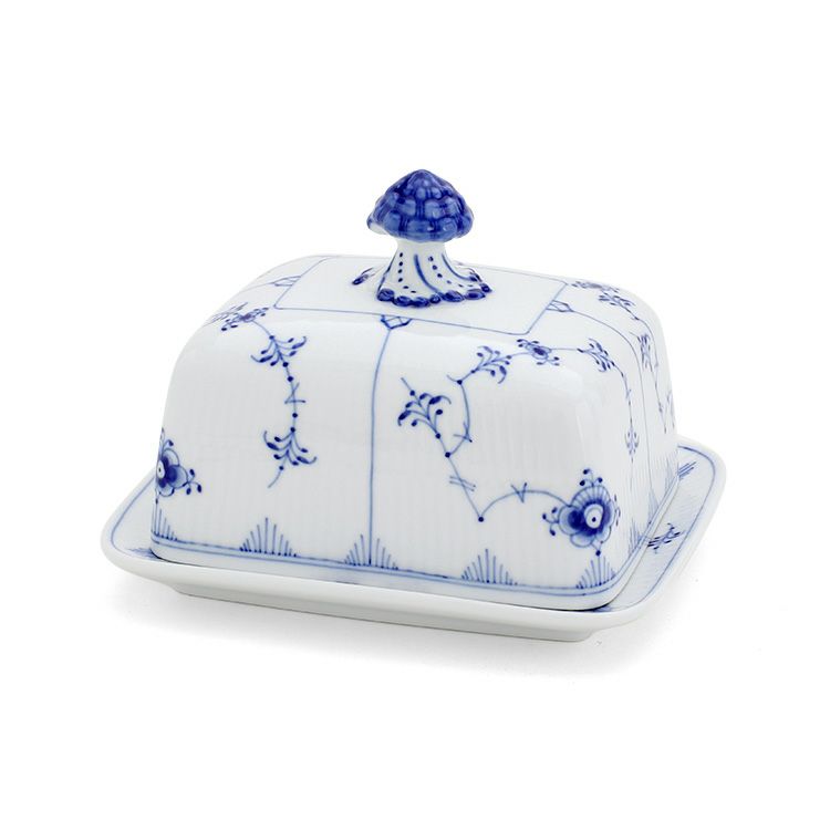 ロイヤルコペンハーゲン（Royal Copenhagen） ブルーフルーテッド プレイン/Blue Fluted Plain バターディッシュ