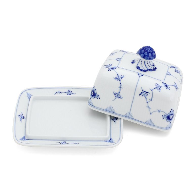 ロイヤルコペンハーゲン（Royal Copenhagen） ブルーフルーテッド プレイン/Blue Fluted Plain バターディッシュ