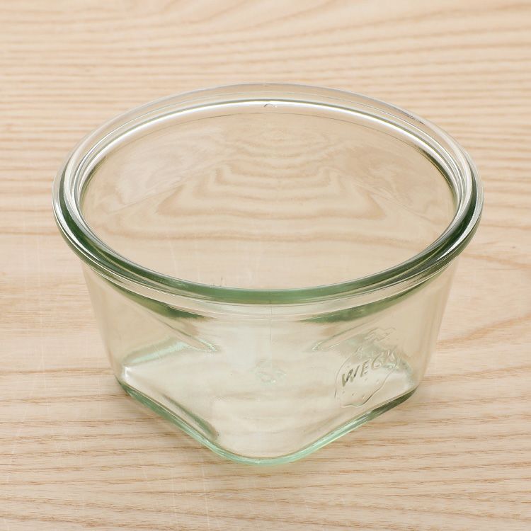 ウェック（WECK） クアドロ/Quadro ガラスキャニスター 290ml 直径Lサイズ 6個セット