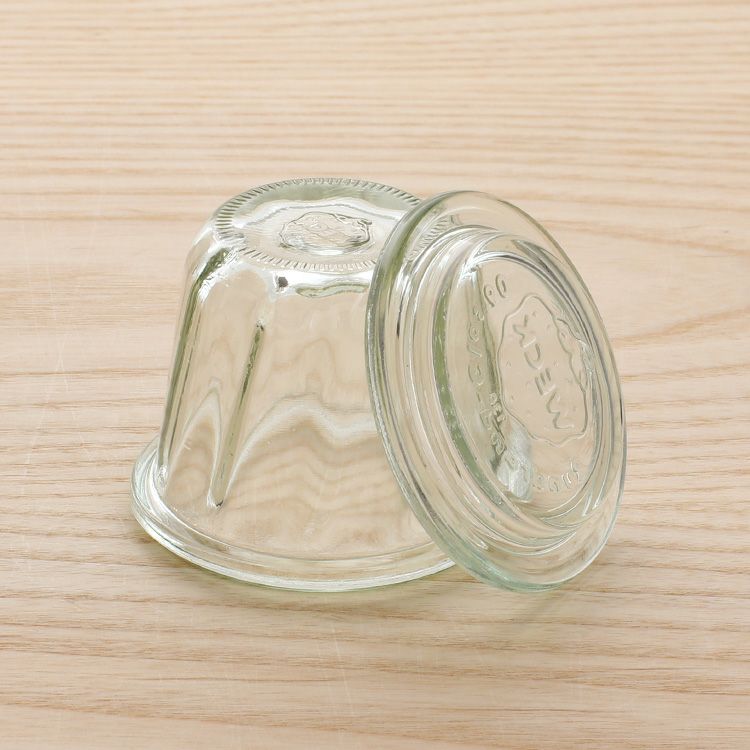 ウェック（WECK） クグロフ/Kouglof ガラスキャニスター 80ml 直径Sサイズ 6個セット