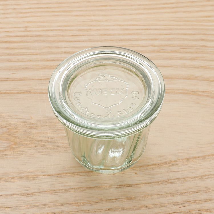 ウェック（WECK） クグロフ/Kouglof ガラスキャニスター 80ml 直径Sサイズ 6個セット