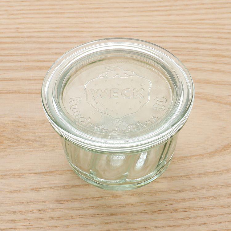 ウェック（WECK） クグロフ/Kouglof ガラスキャニスター 165ml 直径Mサイズ 6個セット