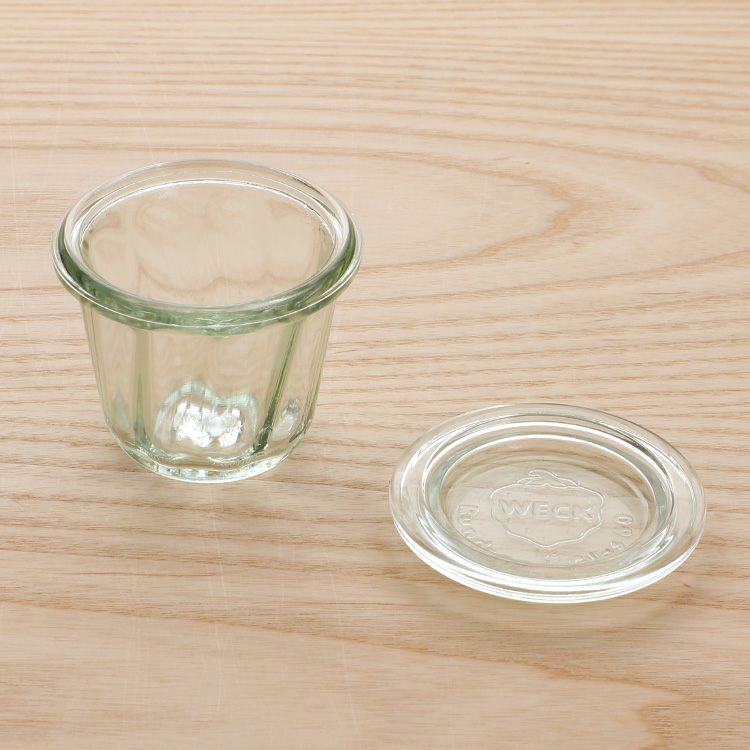 ウェック（WECK） クグロフ/Kouglof プラスティックカバー付クグロフ80mlx6個セット