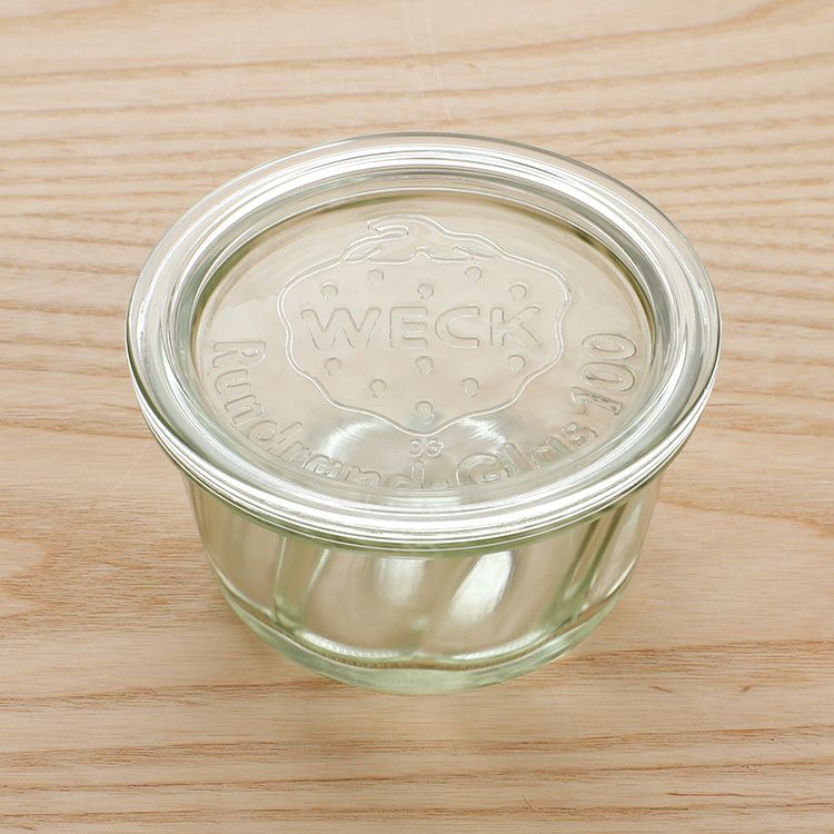 ウェック（WECK） クグロフ/Kouglof プラスティックカバー付クグロフ280mlx6個セット