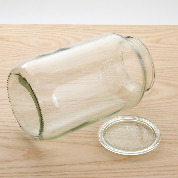 ウェック（WECK） ストレート/Straight シェイプ ガラスキャニスター3000ml 直径Lサイズ