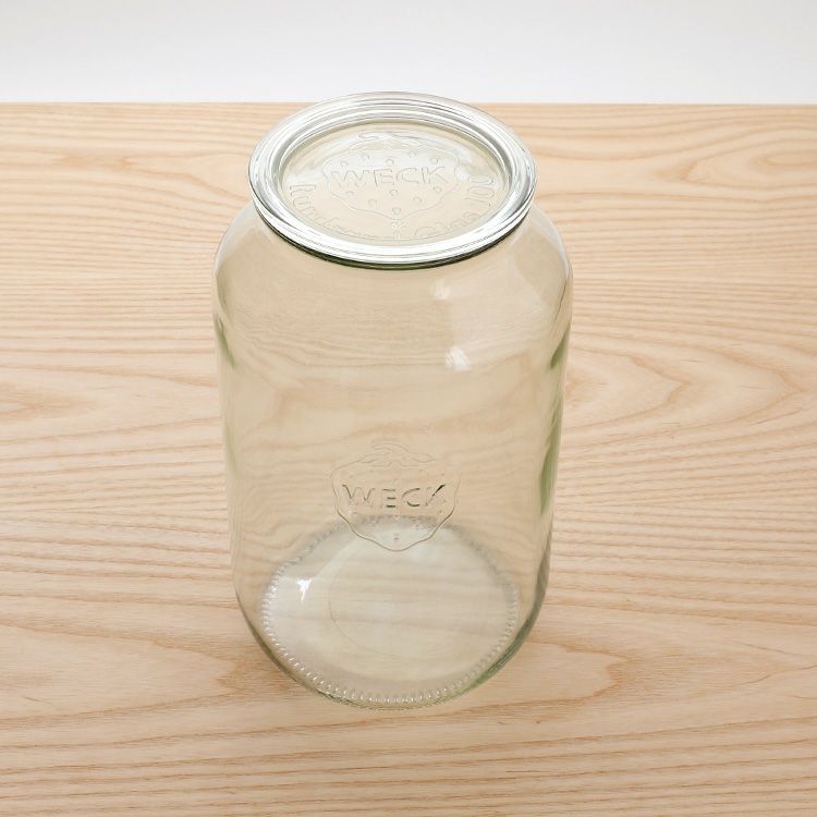 ウェック（WECK） ストレート/Straight シェイプ ガラスキャニスター3000ml 直径Lサイズ