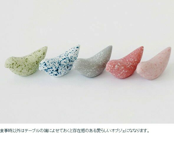 モヘイム（MOHEIM） バディペブルズ/BIRDY PEBBLES 箸置き 5色セット