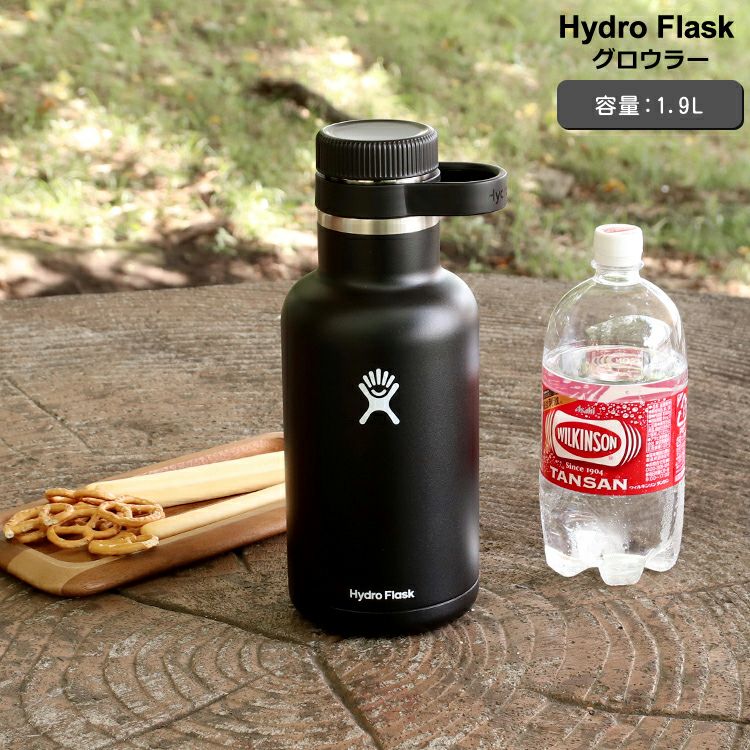 Hydro Flask, Black Wide Mouth Flex Cap Water Bottle, 32 oz - Wilco