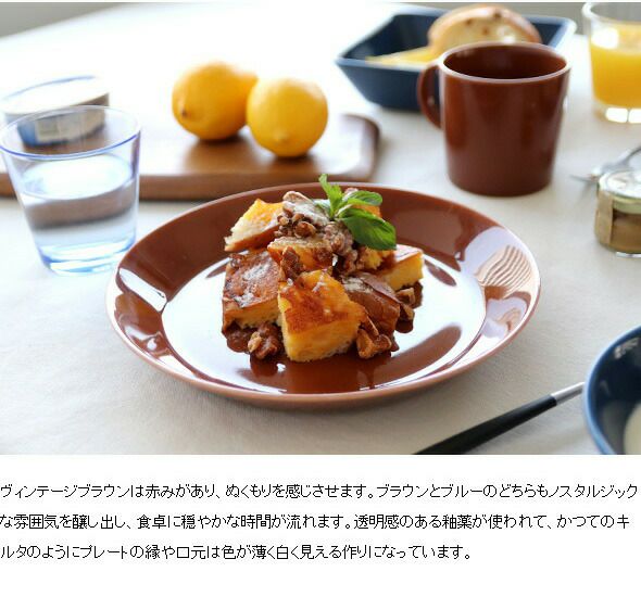 イッタラ（iittala） ティーマ/Teema プレート 17cm ヴィンテージブラウン