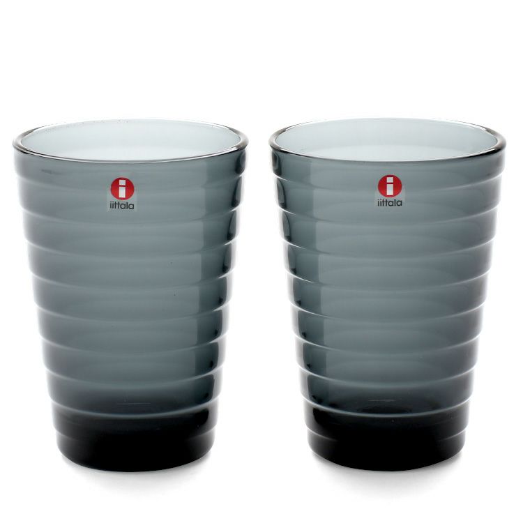イッタラ（iittala） アイノアアルト/Aino Aalto ハイボール 330ml ペア ダークグレー