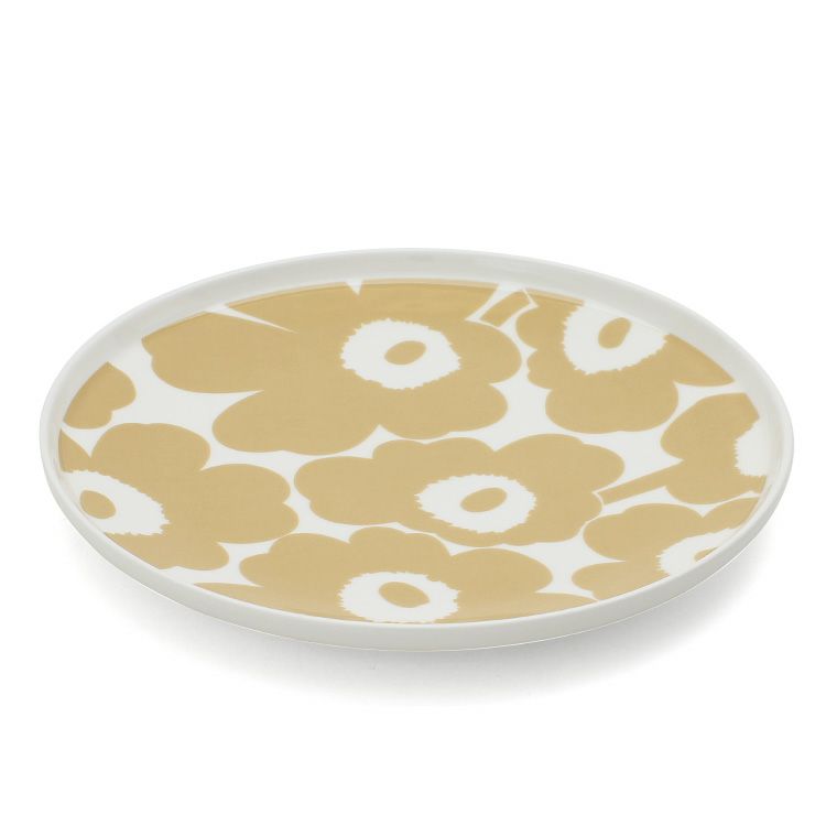 マリメッコ（marimekko） ウニッコ/UNIKKO プレート 25cm ホワイト/ベージュ