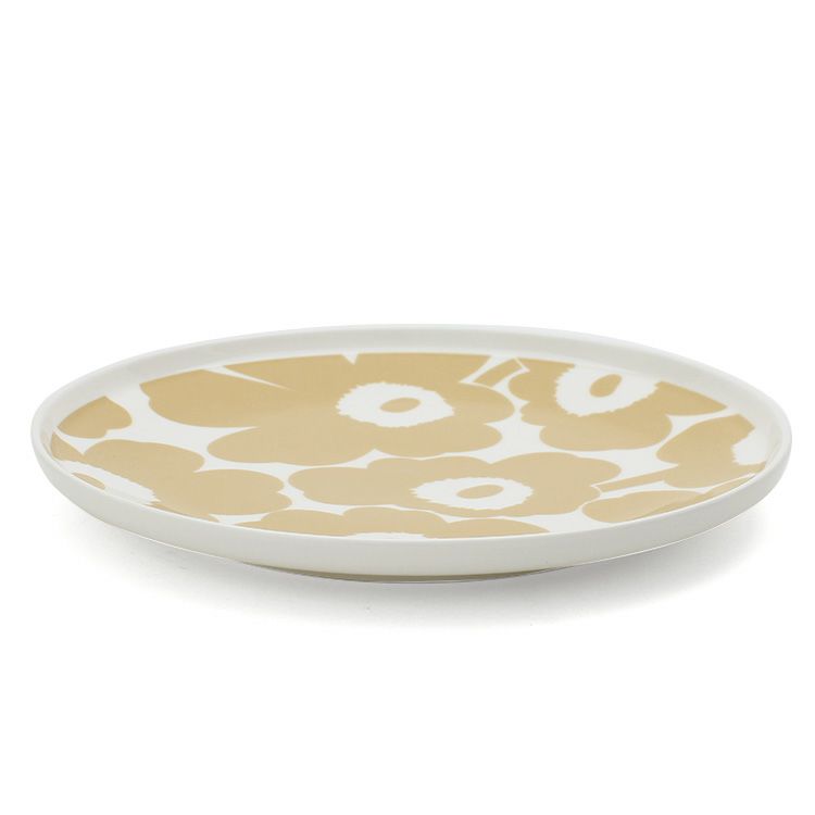 マリメッコ（marimekko） ウニッコ/UNIKKO プレート 25cm ホワイト/ベージュ