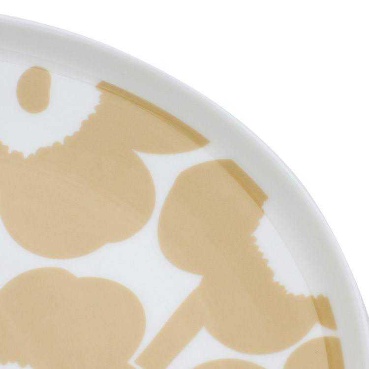 マリメッコ（marimekko） ウニッコ/UNIKKO プレート 25cm ホワイト/ベージュ