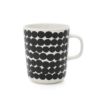 マリメッコ（marimekko） シイルトラプータルハ/SIIRTOLAPUUTARHA マグカップ250ml×2点＆プレート20cm×2点 ホワイト/ブラック