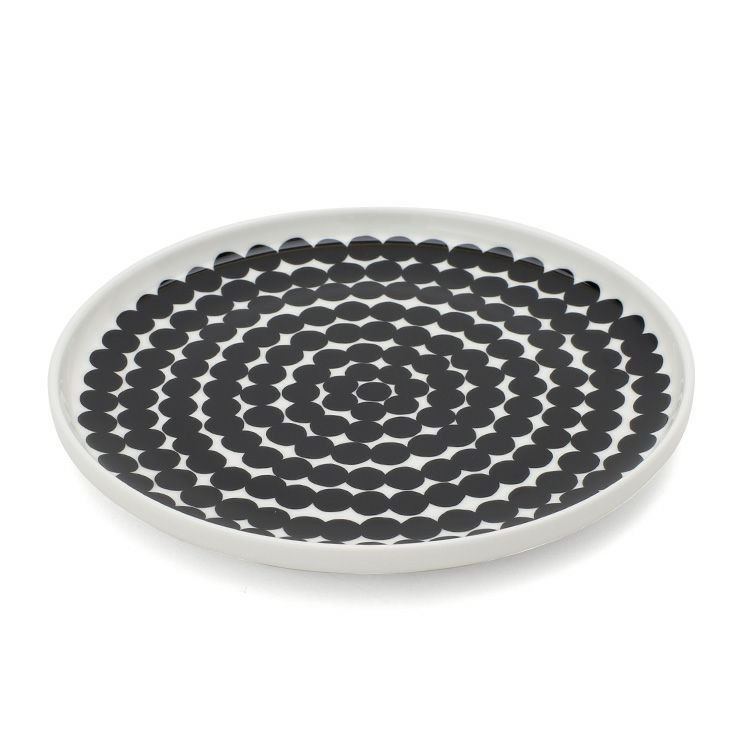 マリメッコ（marimekko） シイルトラプータルハ/SIIRTOLAPUUTARHA プレート 20cm ホワイト/ブラック