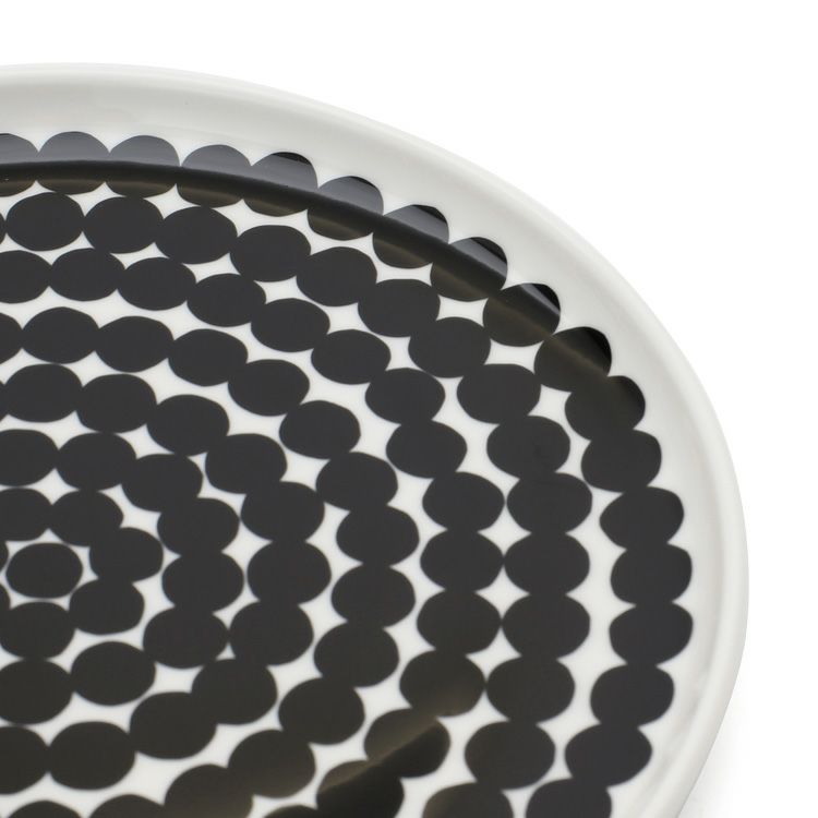 マリメッコ（marimekko） シイルトラプータルハ/SIIRTOLAPUUTARHA プレート 20cm ホワイト/ブラック