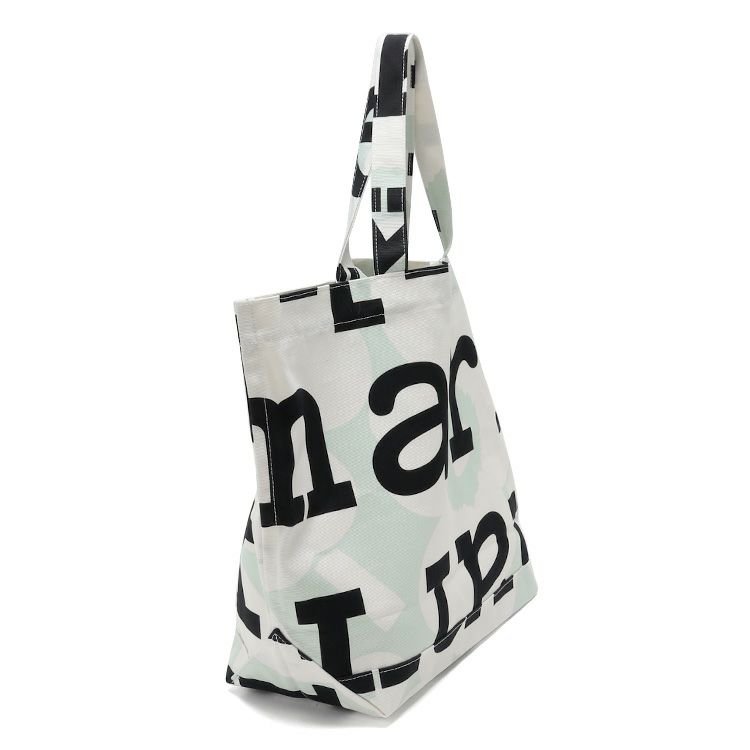 マリメッコ（marimekko） ウニッコ/UNIKKO トートバッグ KIOSKI ライトグリーン/オフホワイト/ブラック