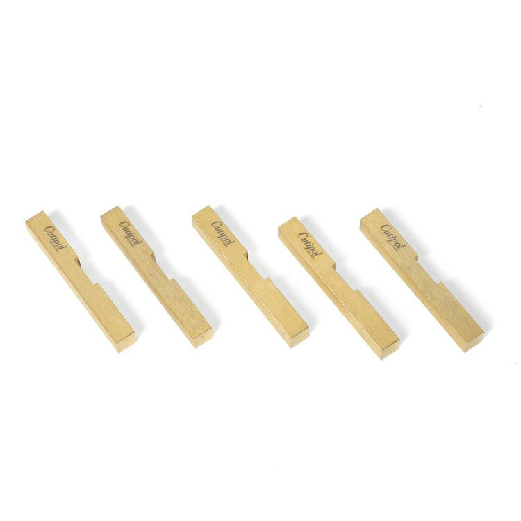 クチポール（Cutipol） 箸置き（ロゴ入り） 箱付 5点セット マットゴールド