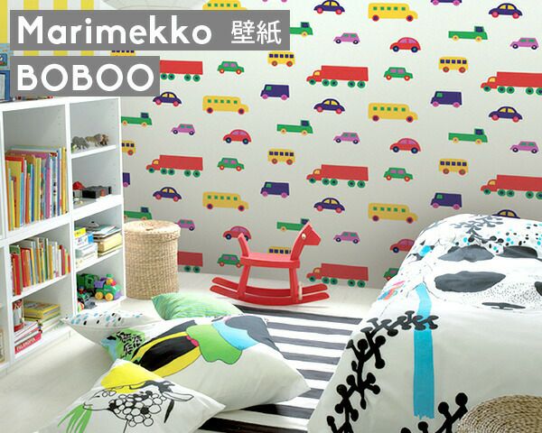 マリメッコ（marimekko） ブブー/BO BOO 壁紙 幅70cm ホワイト