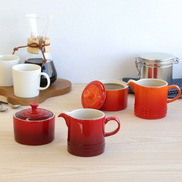 ル・クルーゼ（Le Creuset） シュガーボウル＆クリーマー