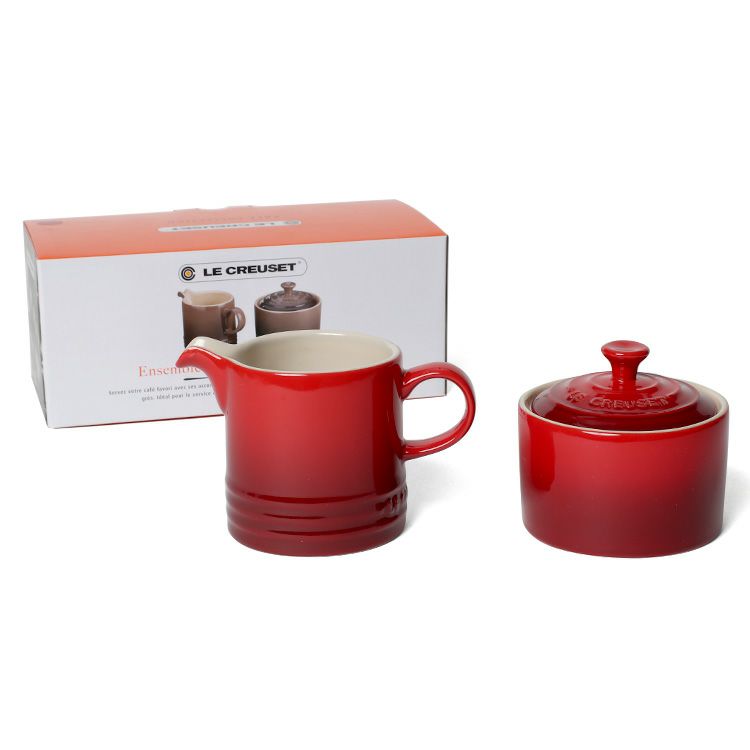 ル・クルーゼ（Le Creuset） シュガーボウル＆クリーマー
