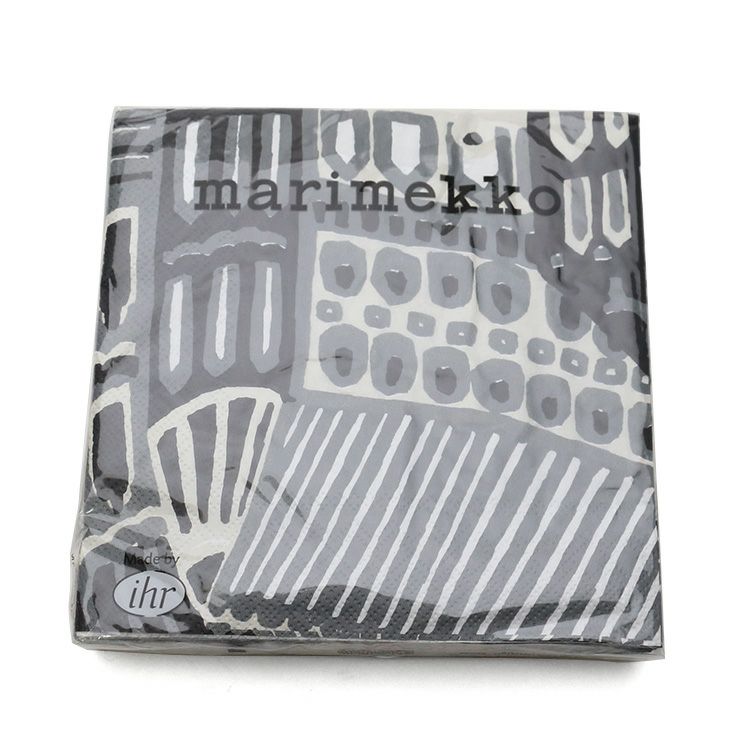 マリメッコ（marimekko） クミセヴァ/KUMISEVA ペーパーナプキン グレー